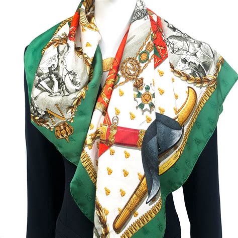 hermes scarf napolean|Hermes Napoleon silk scarf.